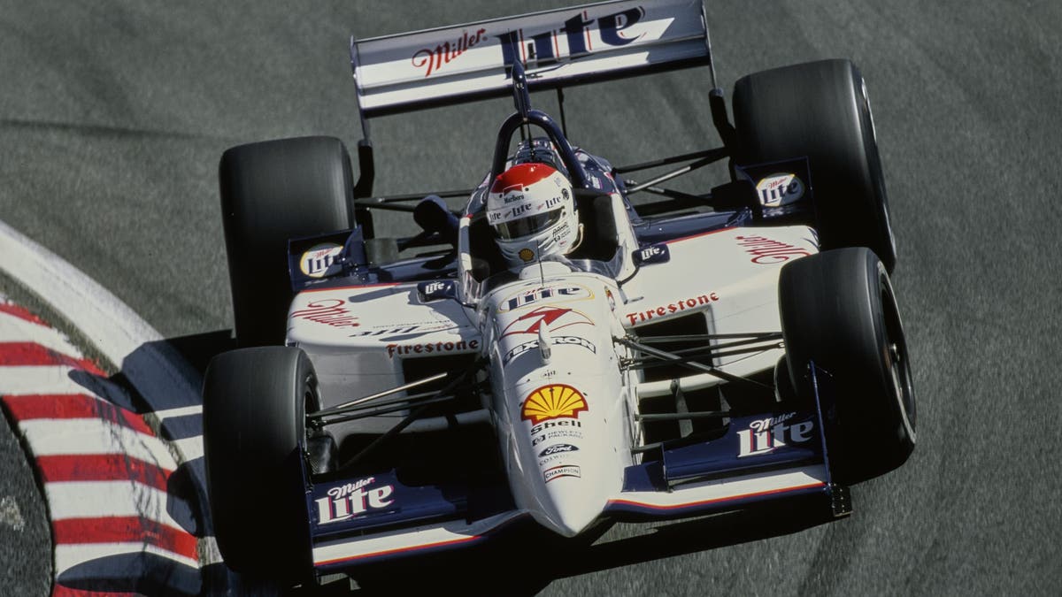 Bobby Rahal drives the Team Rahal Miller Lite car in 1998. 